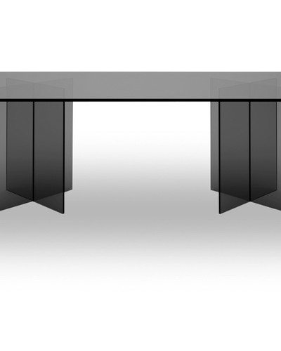 Стеклянный стол лофт GGT-04